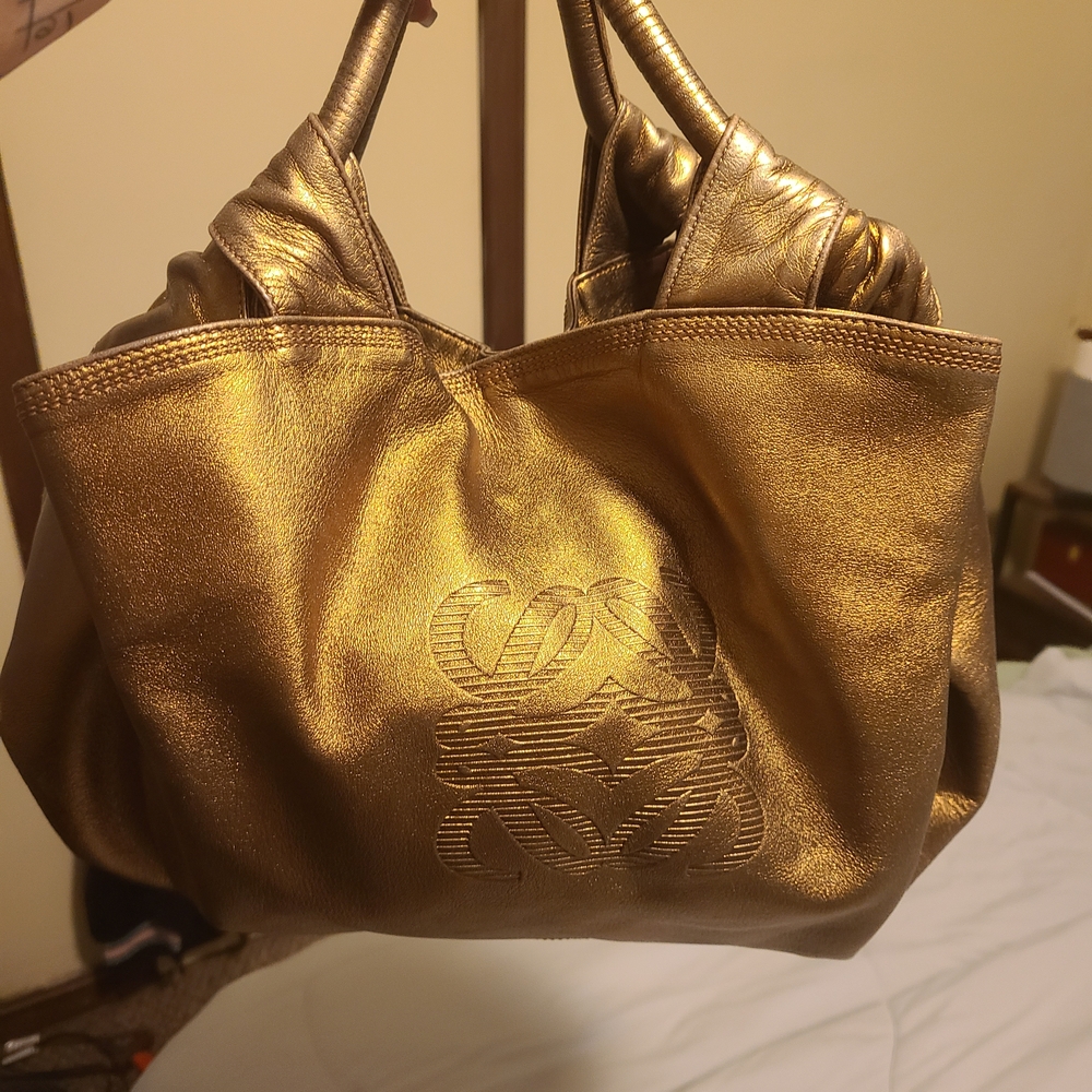 Loewe Gold Tote Bag